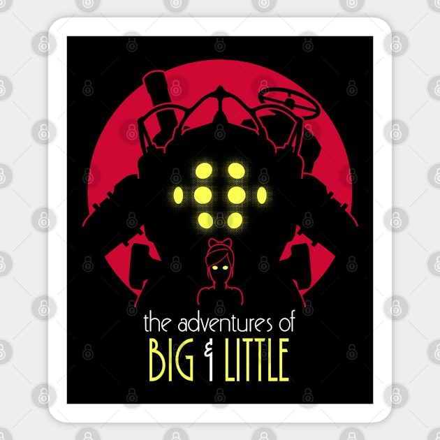 The Adventures of Big & Little Sticker by DrRoger